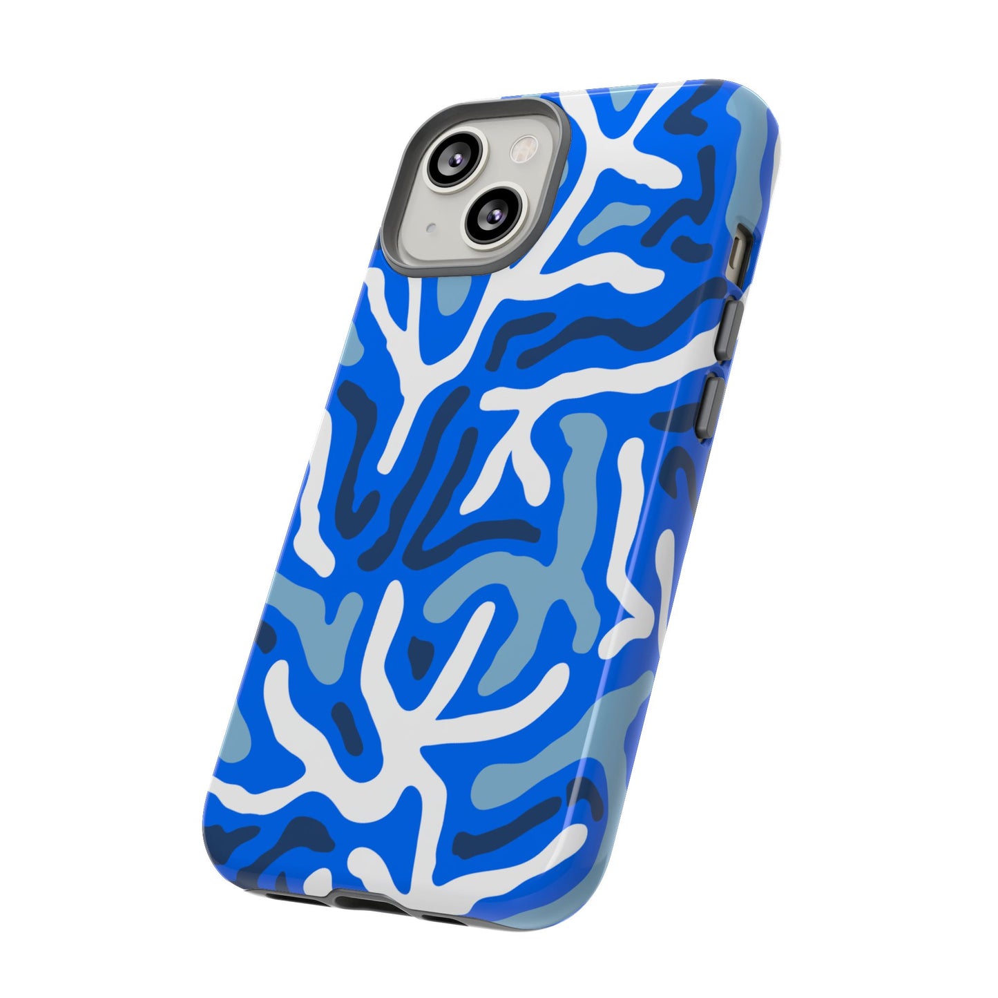 Bright Blue Patterned Phone Case