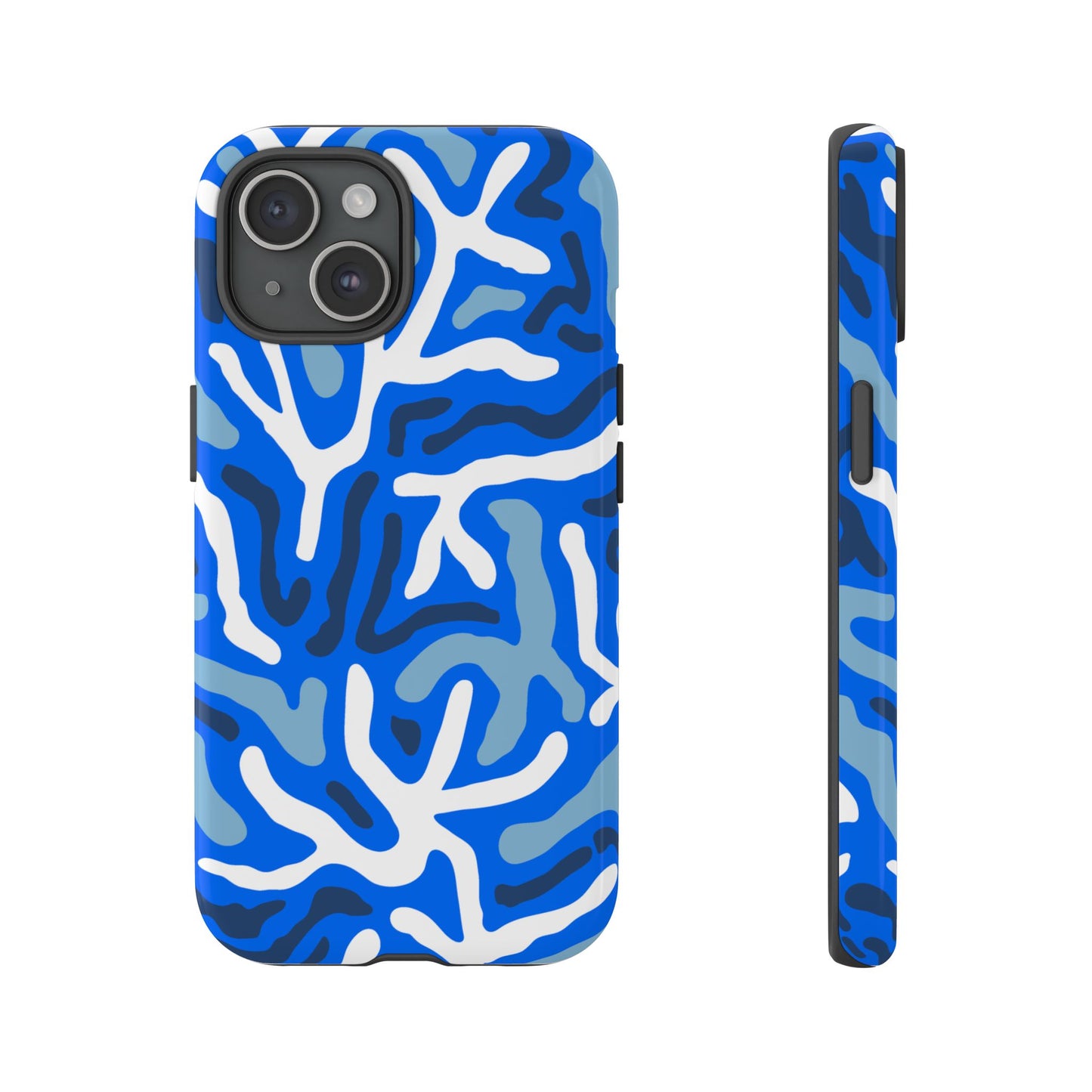 Bright Blue Patterned Phone Case