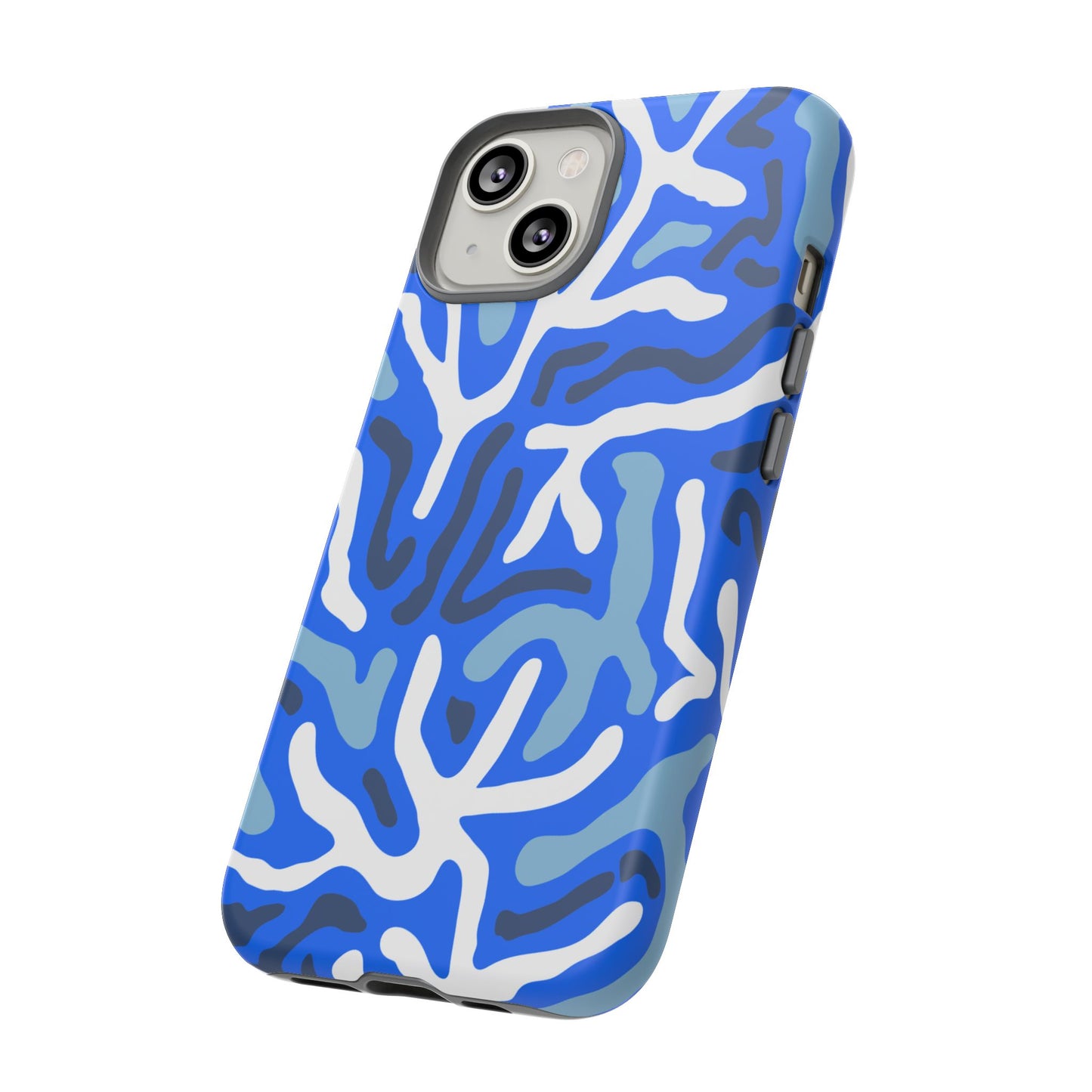 Bright Blue Patterned Phone Case