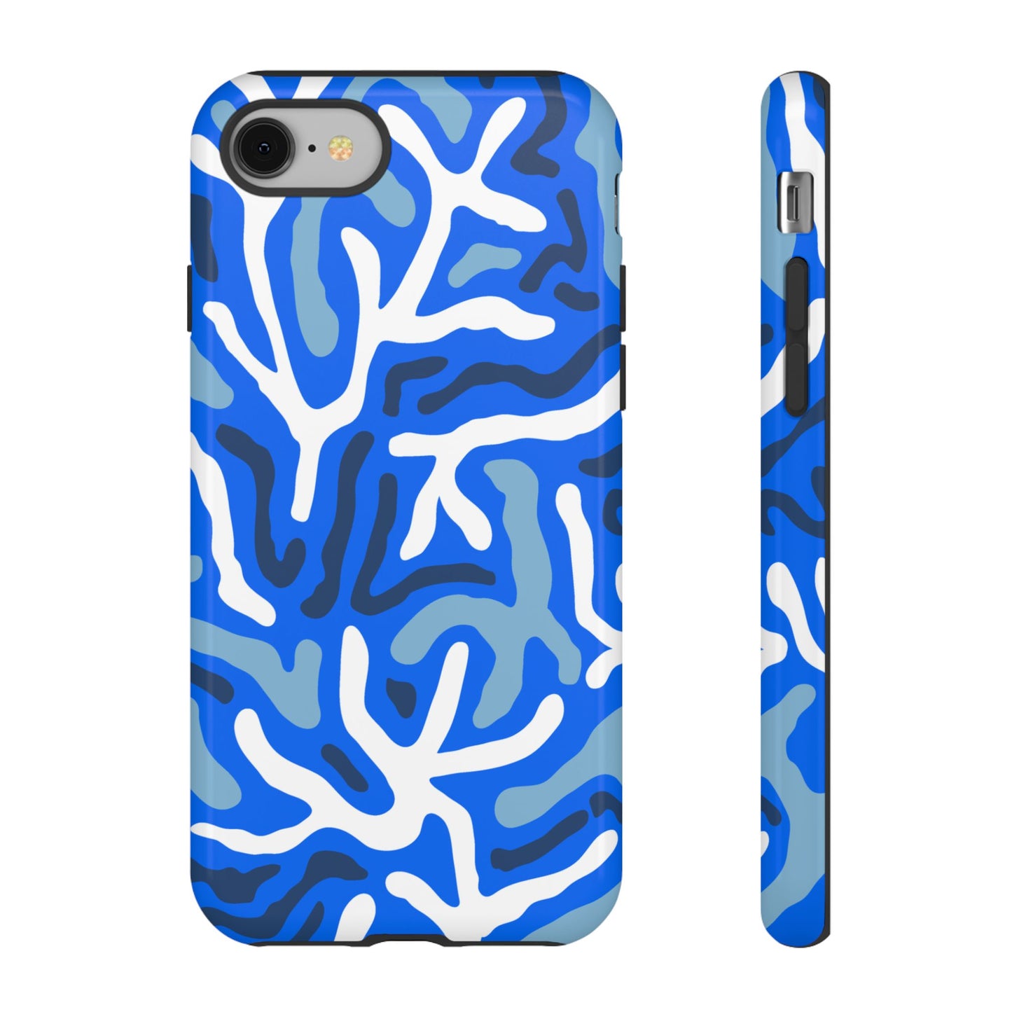 Bright Blue Patterned Phone Case