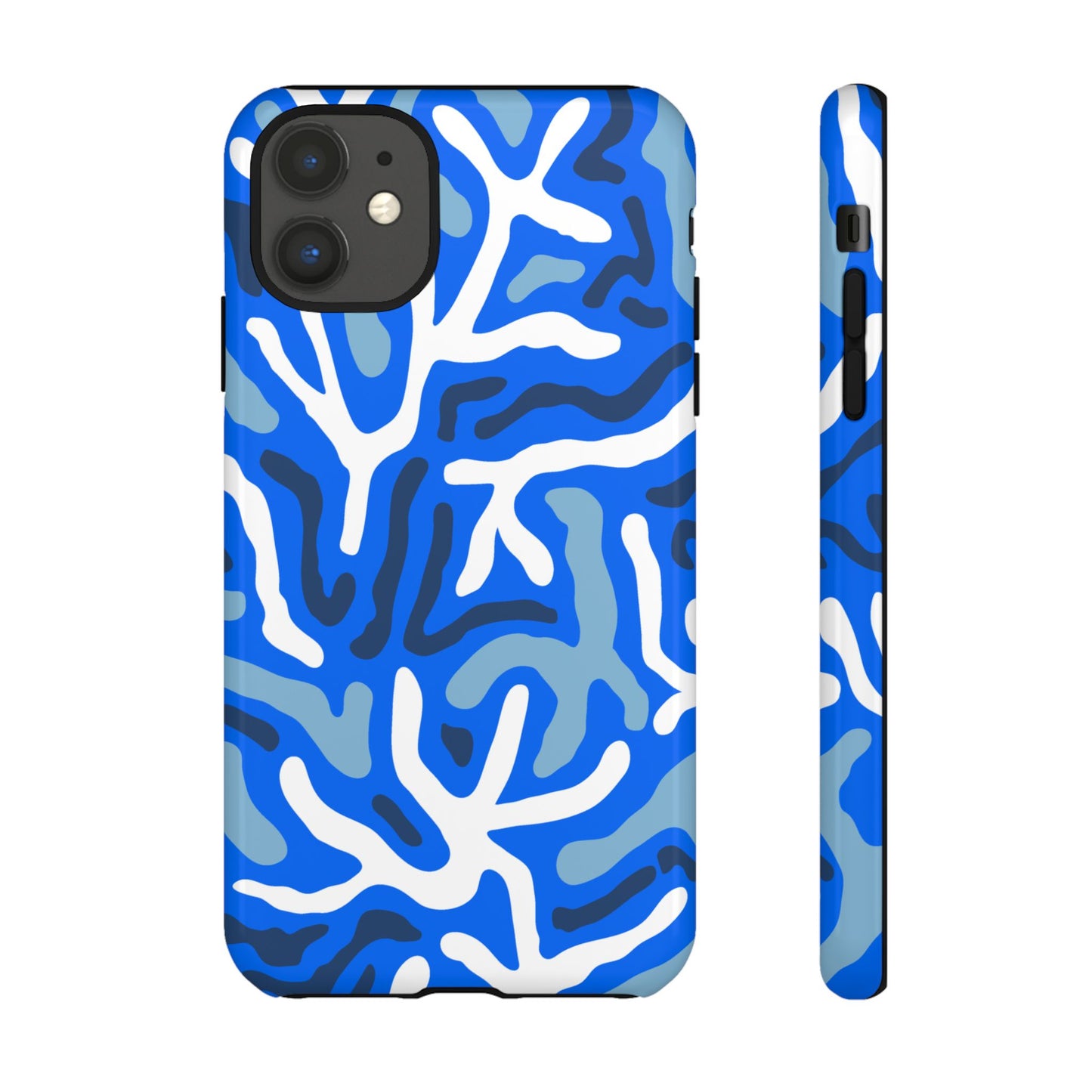 Bright Blue Patterned Phone Case