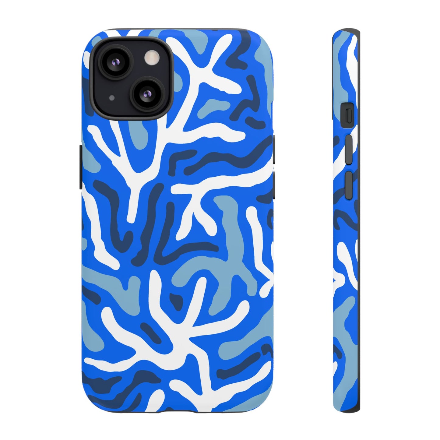 Bright Blue Patterned Phone Case