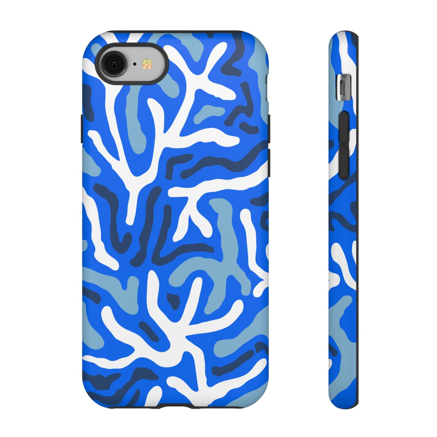 Bright Blue Patterned Phone Case