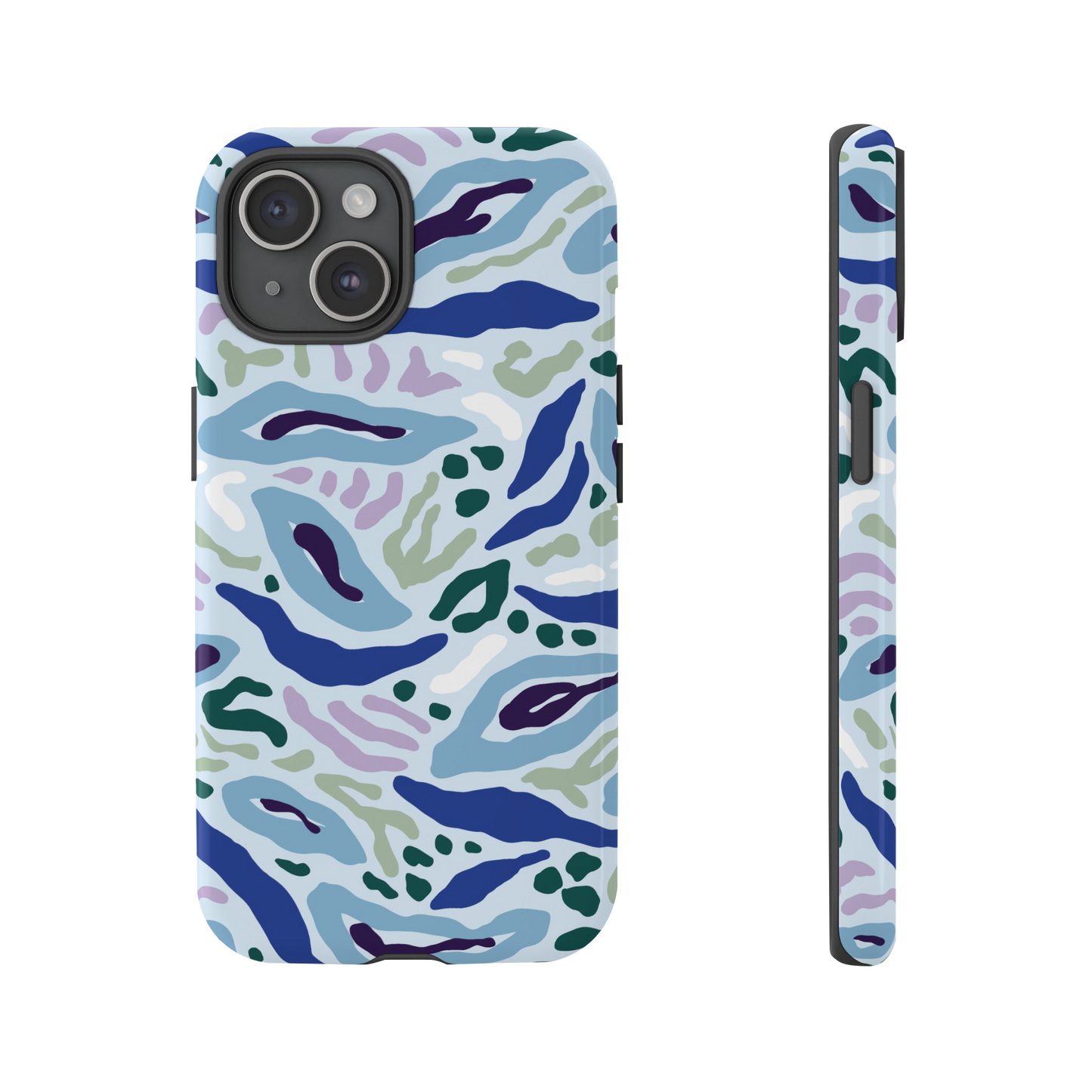 Blue Patterned Phone Case