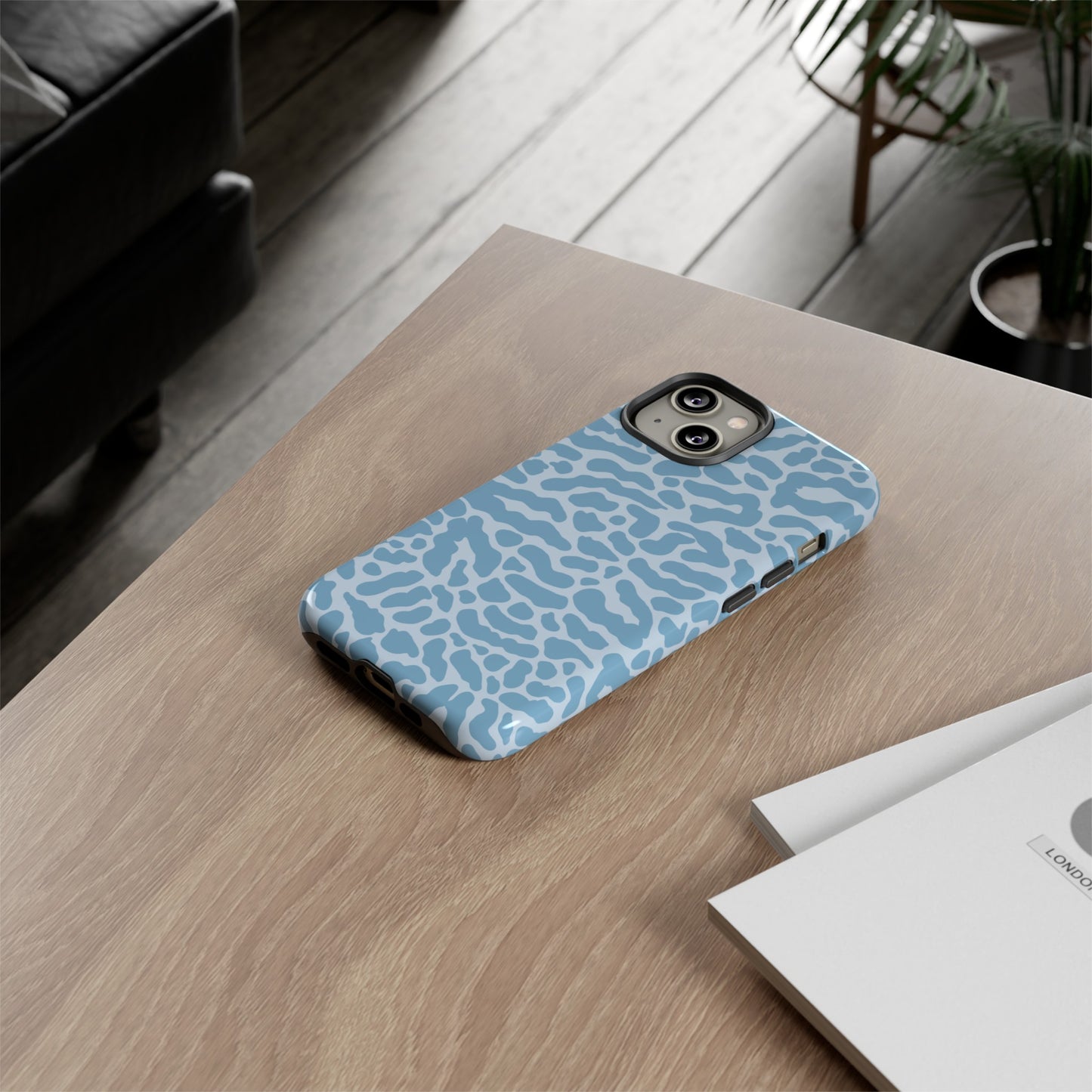 Light Blue Patterned Phone Case