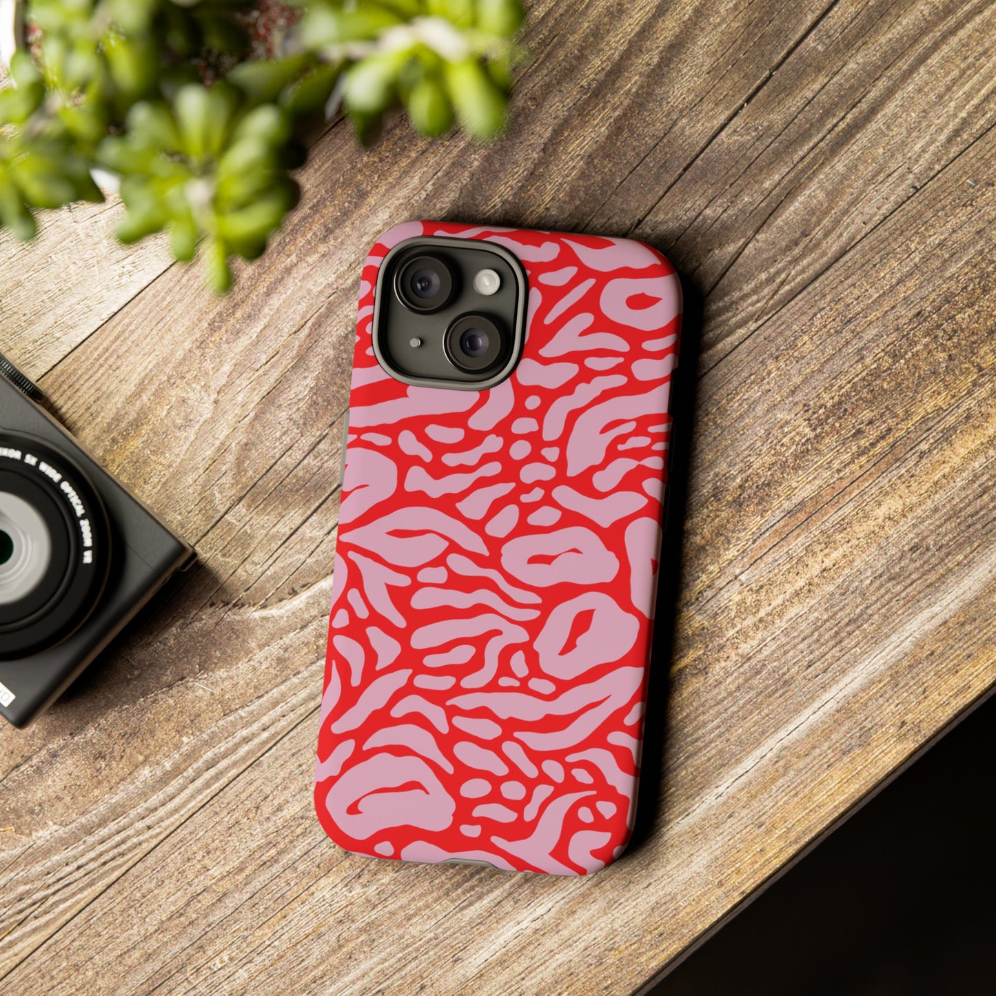 Pink Patterned Phone Case