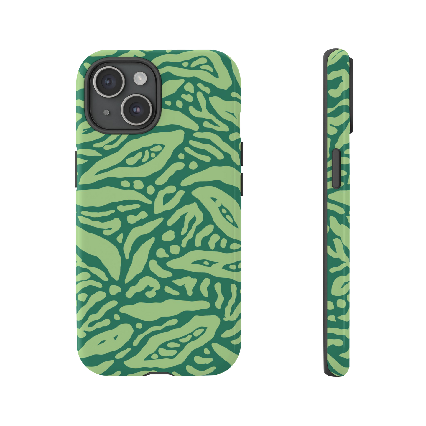 Green Patterned Phone Case